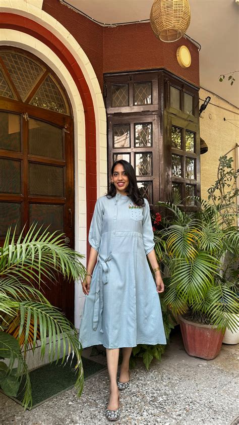 Ruby Embroidered Dress – Mint – The Wink Label