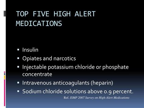 Image result for High-Alert Medication