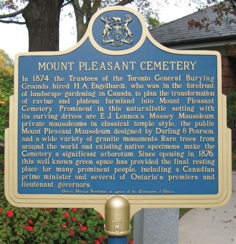 Mount Pleasant Cemetery in Toronto, Ontario - Find a Grave Cemetery
