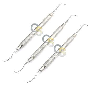 G.S Dental Gracey CURETTES 11/12 Double Ended Handle Hollow PERIODONTAL ...