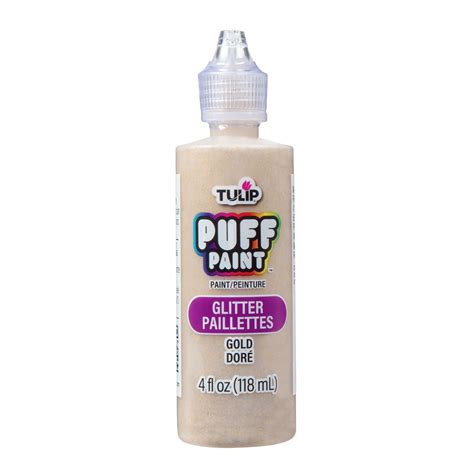 Tulip Puff Paint Glitter Gold 4 fl. oz. – Tulip Color Crafts