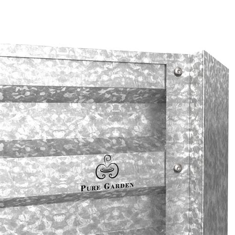 Raised Garden Bed Plant Holder Kit With Adjustable Galvanized Iron ...