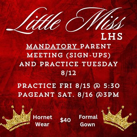 Little Miss LHS, 160 NE Hornet Drive, Mayo, 16 August 2025 | AllEvents