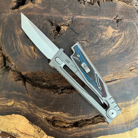 Reate EXO M T/E Gravity Knife Titanium Handle w/ Multi-Color G10 ...