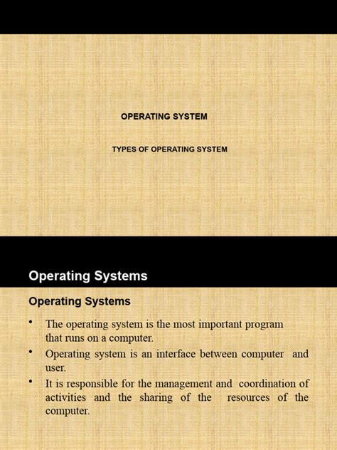 Types of Operating System PDF 的图像结果