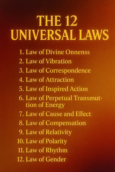 Master the 12 Universal Laws For Manifestation, Mindset, and Success ...