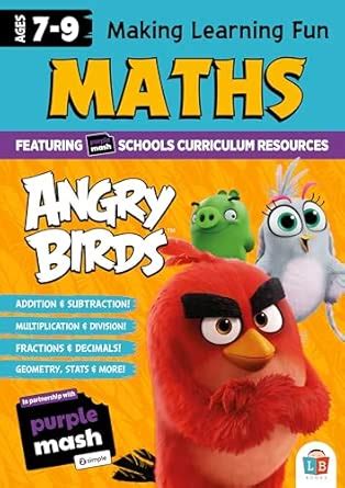 Angry Birds Fun Learning Maths Workbook 7-9yrs : Little Brother Books ...