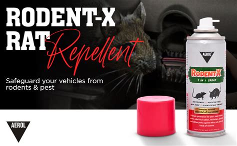 Aerol Rodent-X Rat Repellent 2 in 1 Spray - Protects Cables, Wires and ...