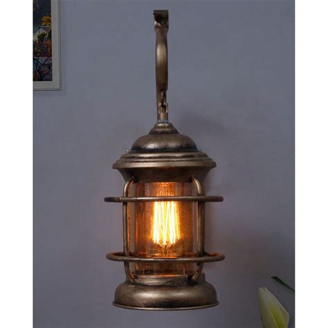 Buy Homesake Rustic Light Fixtures Glass Wall Cylinder Online