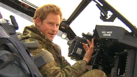 Prince Harry explains the controls of his Apache helicopter - BBC News