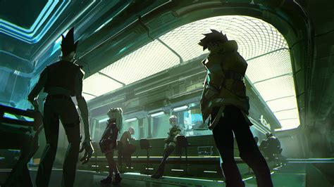 Cyberpunk Edgerunners Anime HD Wallpaper: Neon Shadows in the Future City