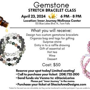 Gemstone Bracelet Class - April 23rd, Inner Journey Wellness Center ...