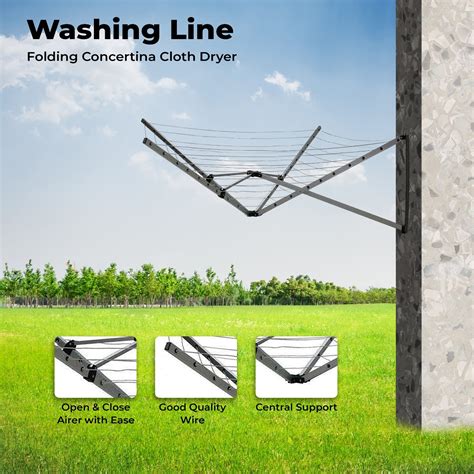 Concertina on sale washing line