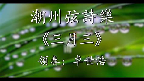 Teochew Music 潮州音乐【潮州筝】弦诗乐《雁南归》活五调、独奏：陈劲楠 - YouTube