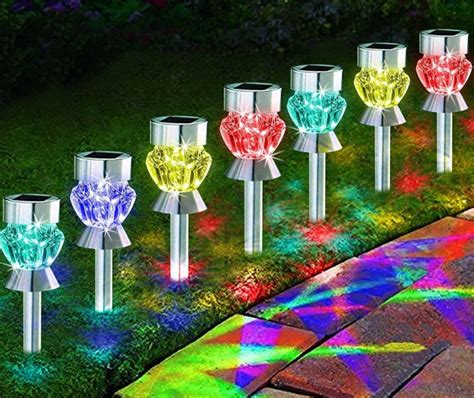 Image result for Color Changing Solar Path Lights