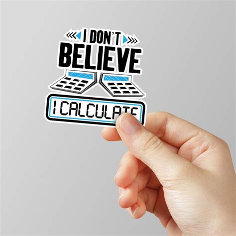 I Calculate Laptop Sticker – WrapCart Skins