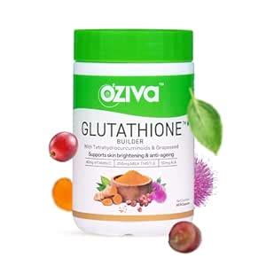 OZiva Plant Based Glutathione Builder | Glutathione Tablets for Skin ...