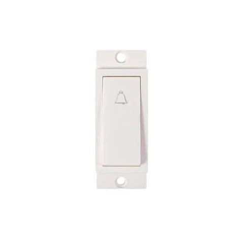Wipro North West 6A 1 Module Bell Push Switch (M0310) White (Pack of 2 ...
