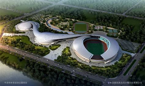 甘肃平凉：体育运动公园建设如火如荼-人民图片网