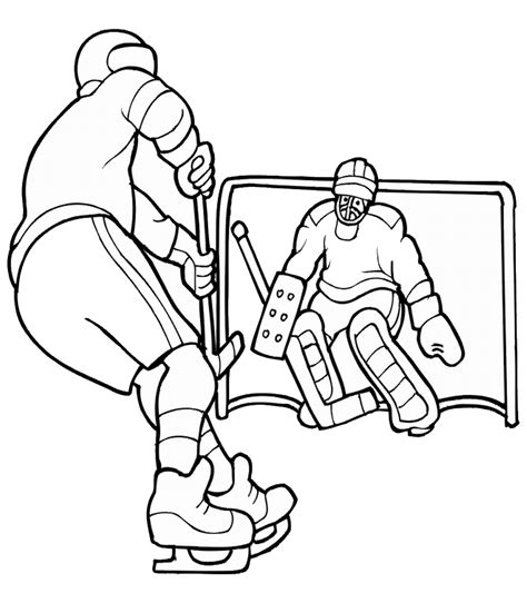 Hockey Coloring Pages