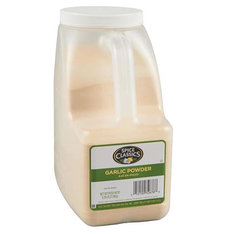 Spice Classics Ajo en polvo 525 libras un recipiente de 525 libras de ...