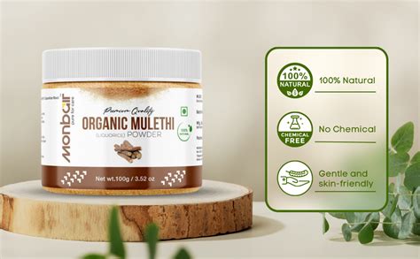 MONBAIR Mulethi Liquorice Face and Hair Pack 100 grams : Amazon.in: Beauty