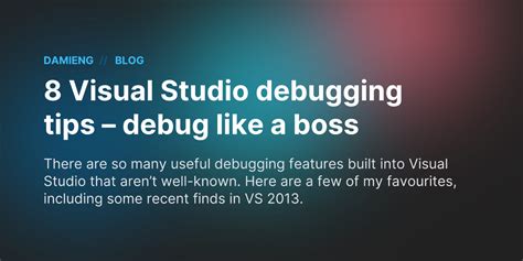 Image result for Debug Tips for VS