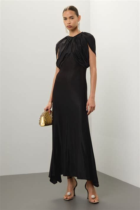 Draped Short Sleeve Dress by Rabanne | Rent the Runway