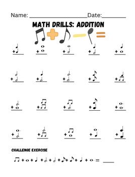 Image result for Music Math Multiplication Worksheets