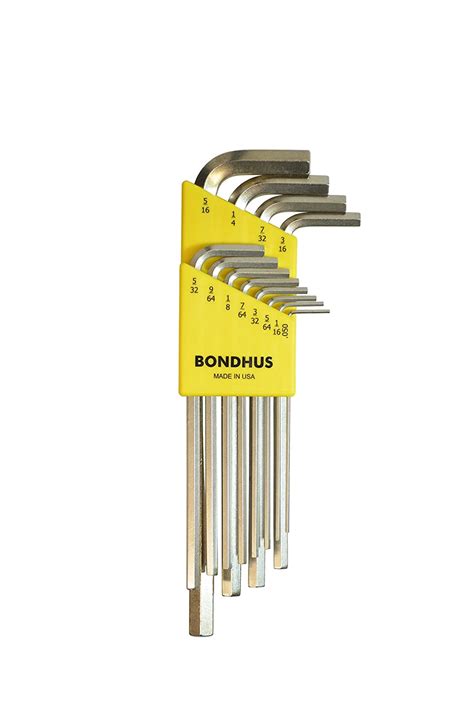 Bondhus 16136, Set 12 BriteGuard Plated Hex L-wrenches