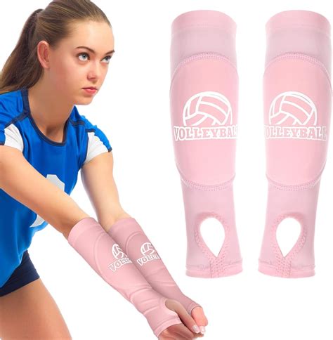 Amazon.com: Abeillo 1 Pair Volleyball Arm Sleeves Passing Hitting ...