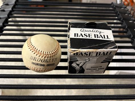 original circa 1950's BROOKLYN SPORTING GOODS BASEBALL with ORIGINAL ...