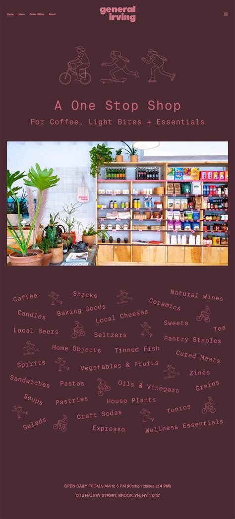 General Irving website design - Lapa Ninja