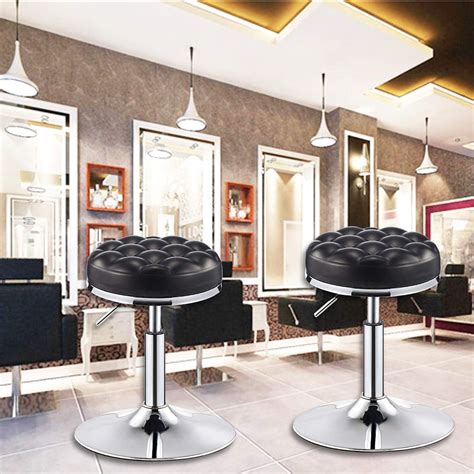Buy Rolling Chair Swivel Stools without Wheels, Beauty Salon Servicing ...