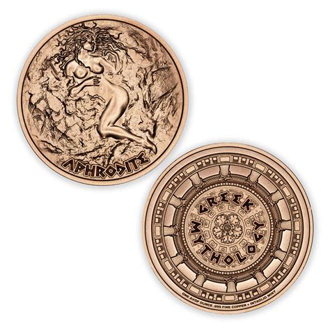 GREEK MYTHOLOGY SERIES - APHRODITE - 1OZ - 39MM | Intaglio Copper