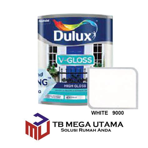 Jual Dulux V - Gloss 9000 White 0,8 Liter | Cat Kayu dan Besi Interior ...