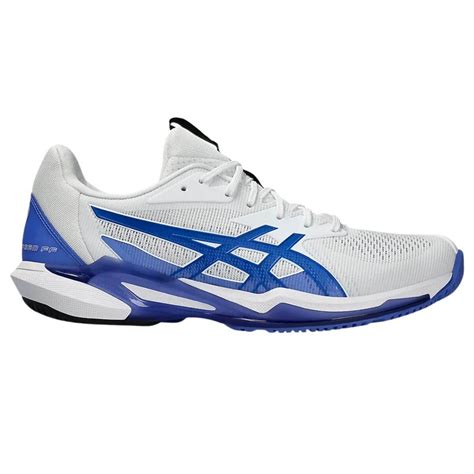 Asics Solution Speed FF 3 Tennis Shoes (WHITE/TUNA BLUE) – Sportswing.in