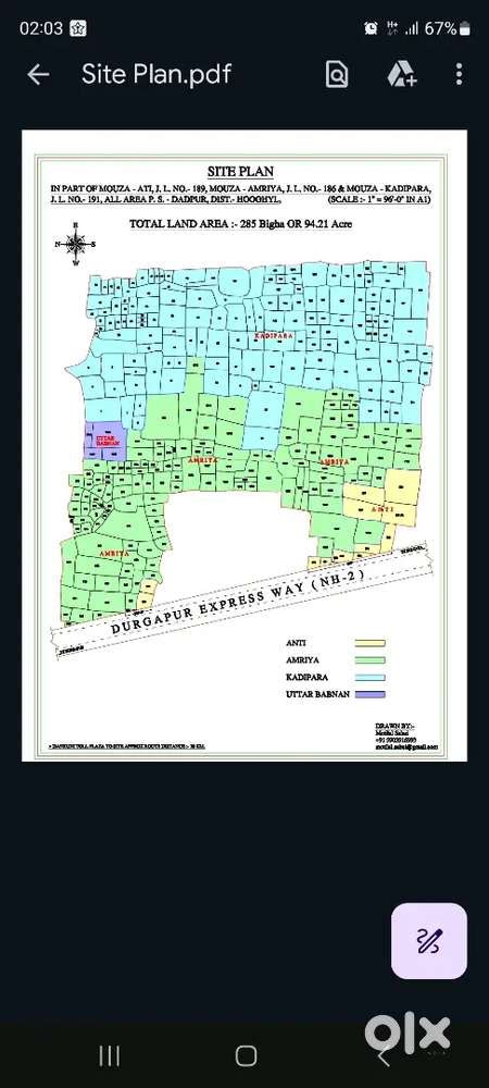 600 bigha ready land.N.H.2 upor ready ache. 198.3468 Acre - Lands ...