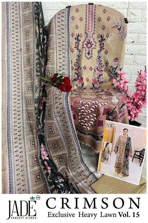 JADE CRIMSON EXCLUSIVE HEAVY LAWN COLLECTION VOL 15 NEW DESIGNS LAWN ...