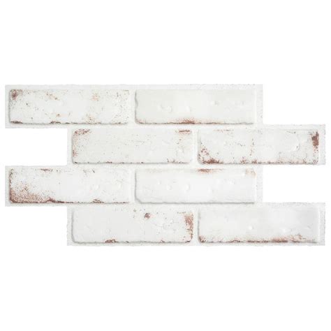Buy Brik Toscana White / Red 21.28 in. x 10.86 in. Vinyl Peel and Stick ...