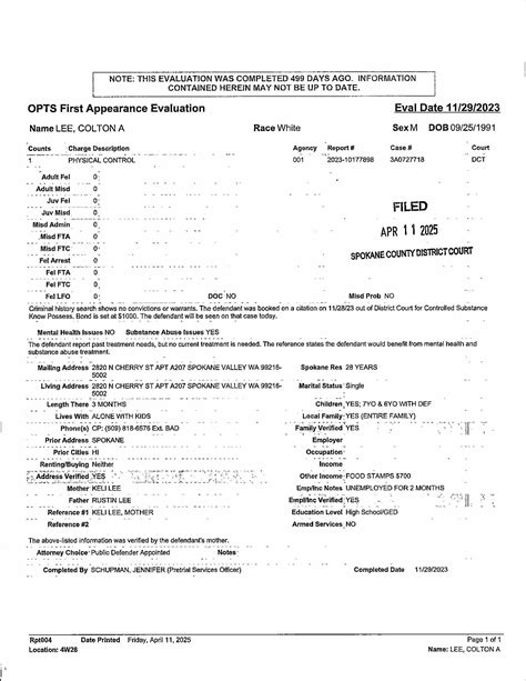 Spokane County Court Viewer