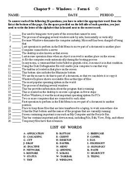 Worksheet Using Computer Matching 的图像结果
