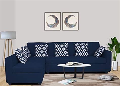 Adorn India Rio Decent L Shape 6 Seater Corner Sofa Set Left Side ...