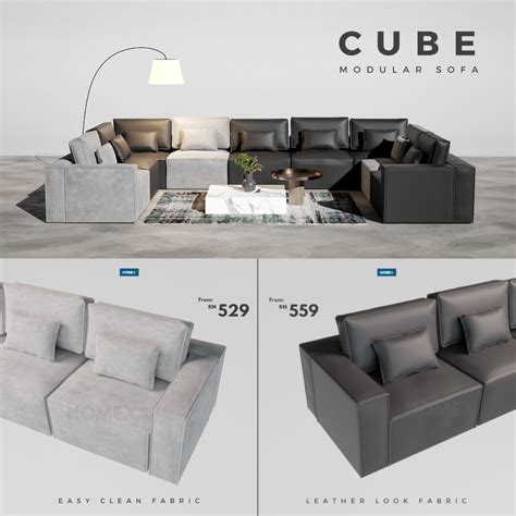 Luna Sofa - Leather Look Fabric - Homex Furniture