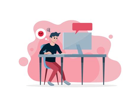 Image result for Angry Cartoon Man On Computer