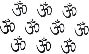 Comet Busters Traditional Om Bindi Forehead Black Bindis Price in India ...