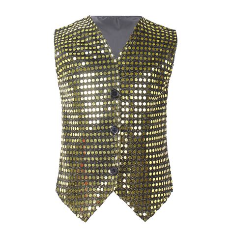 Kids Glitter Sequins Vest Waistcoat Hip-Hop Jazz Dance Choir Performance Costume | eBay