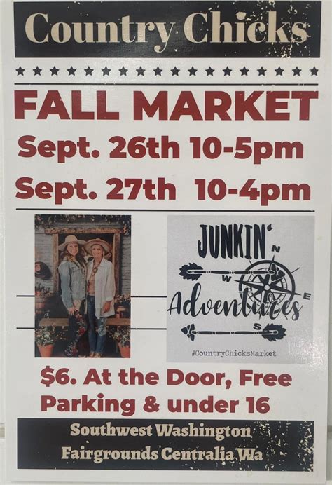 COUNTRY CHICKS FALL MARKET in CENTRALIA WA, Southwest Wa Fairgrounds ...