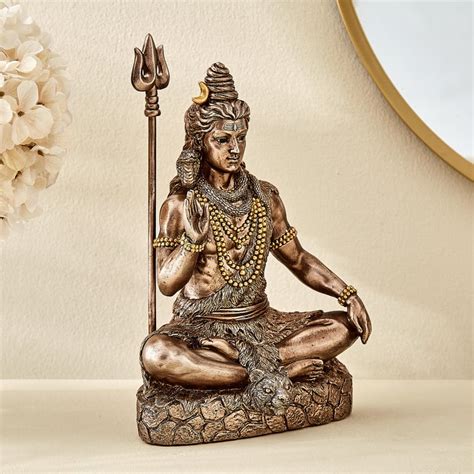 Buy Haven Aura Polyresin Sitting Shiva Figurine from Home Centre at ...