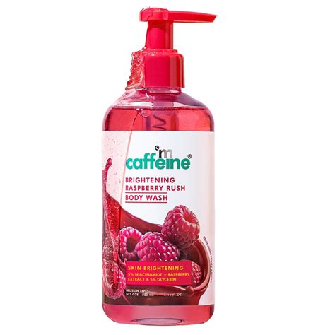 Buy mCaffeine Brightening Body Wash - 5% Niacinamide & Raspberry ...